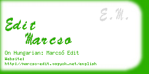 edit marcso business card
